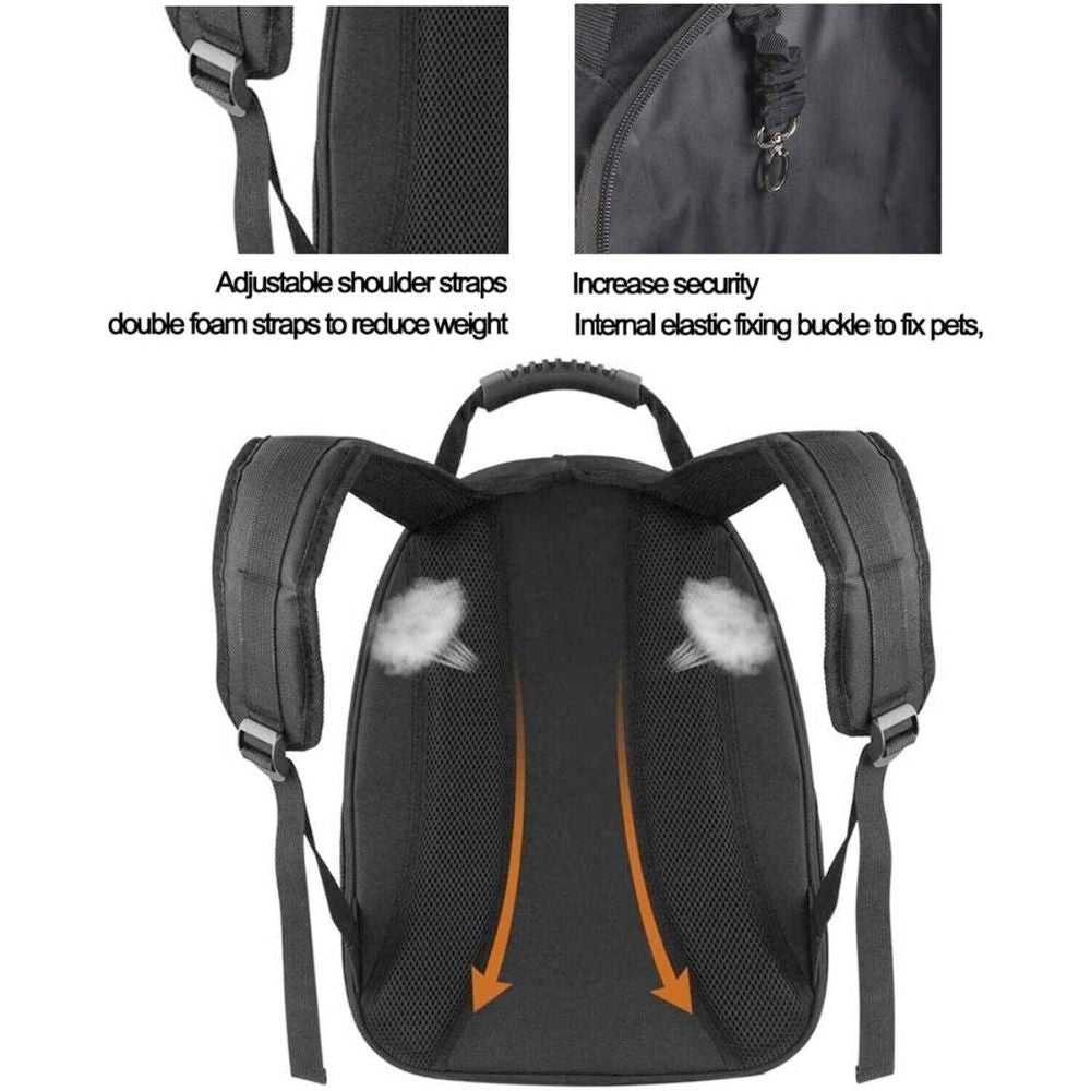 Luxury Hardshell Pet Carrier Backpack – Airline-Approved & Ventilated