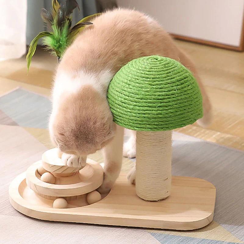 Luxury Cat Tree & Scratching Post with Interactive Toys | Stylish & Durable